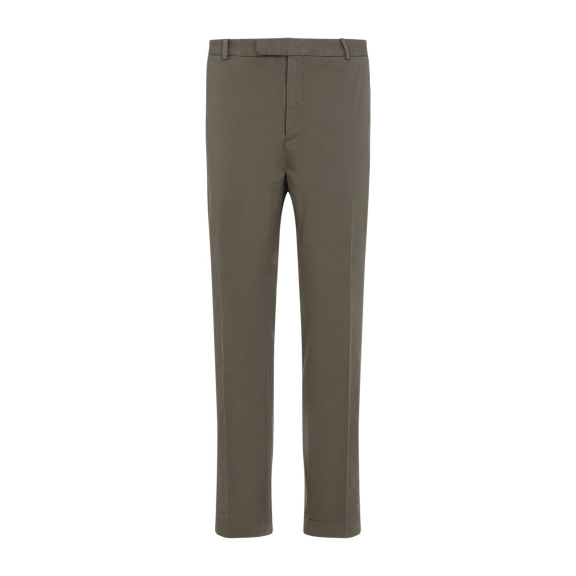 Tailored Green Trousers With Classic Waistband