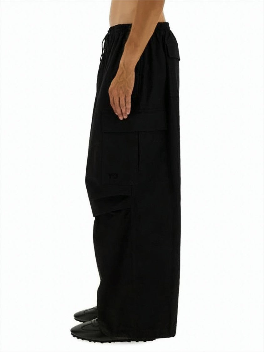 Wide-Leg Casual Pants with Elastic Waistband