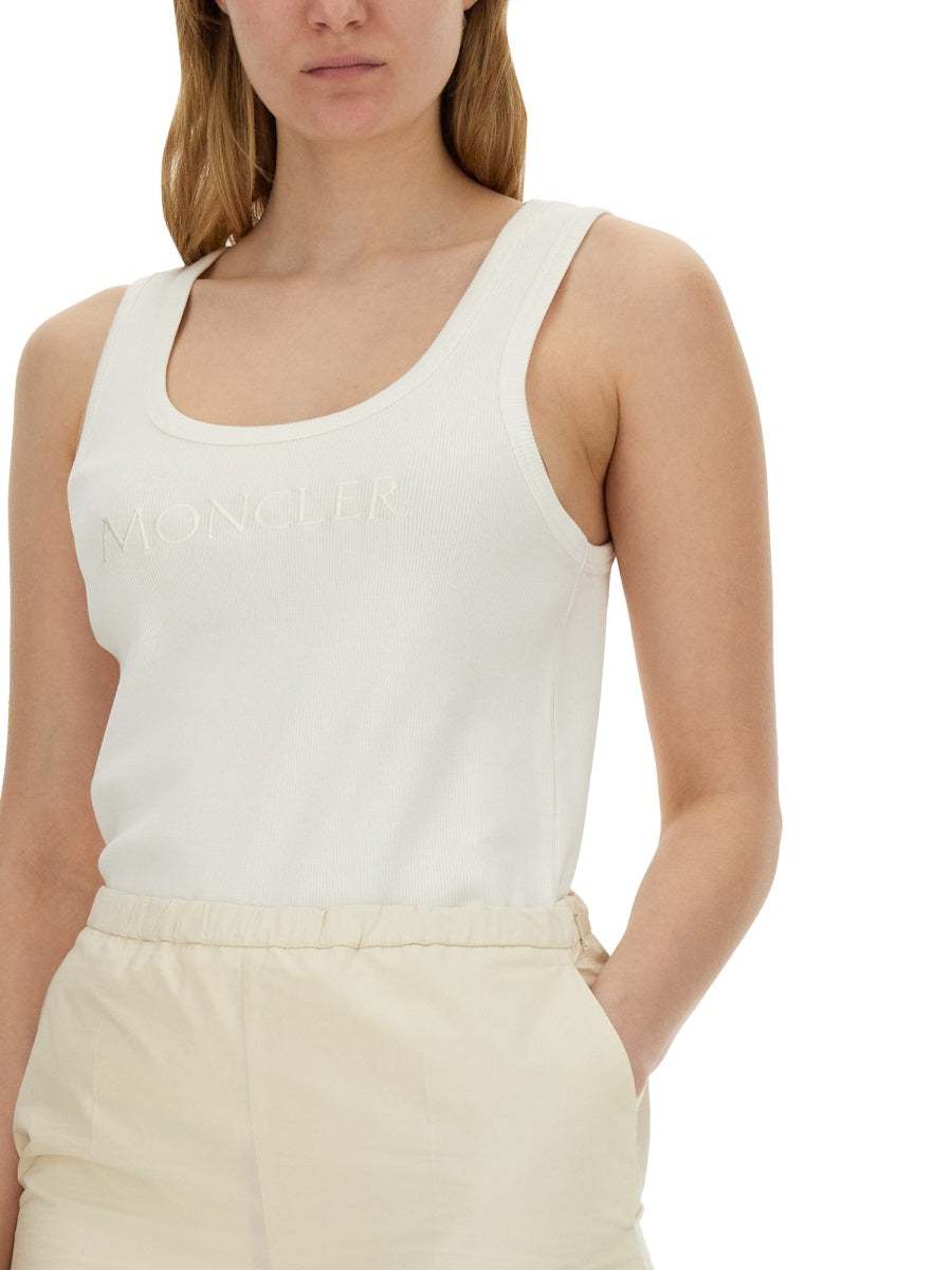 Sleek Slim Fit Top with Brand Logo