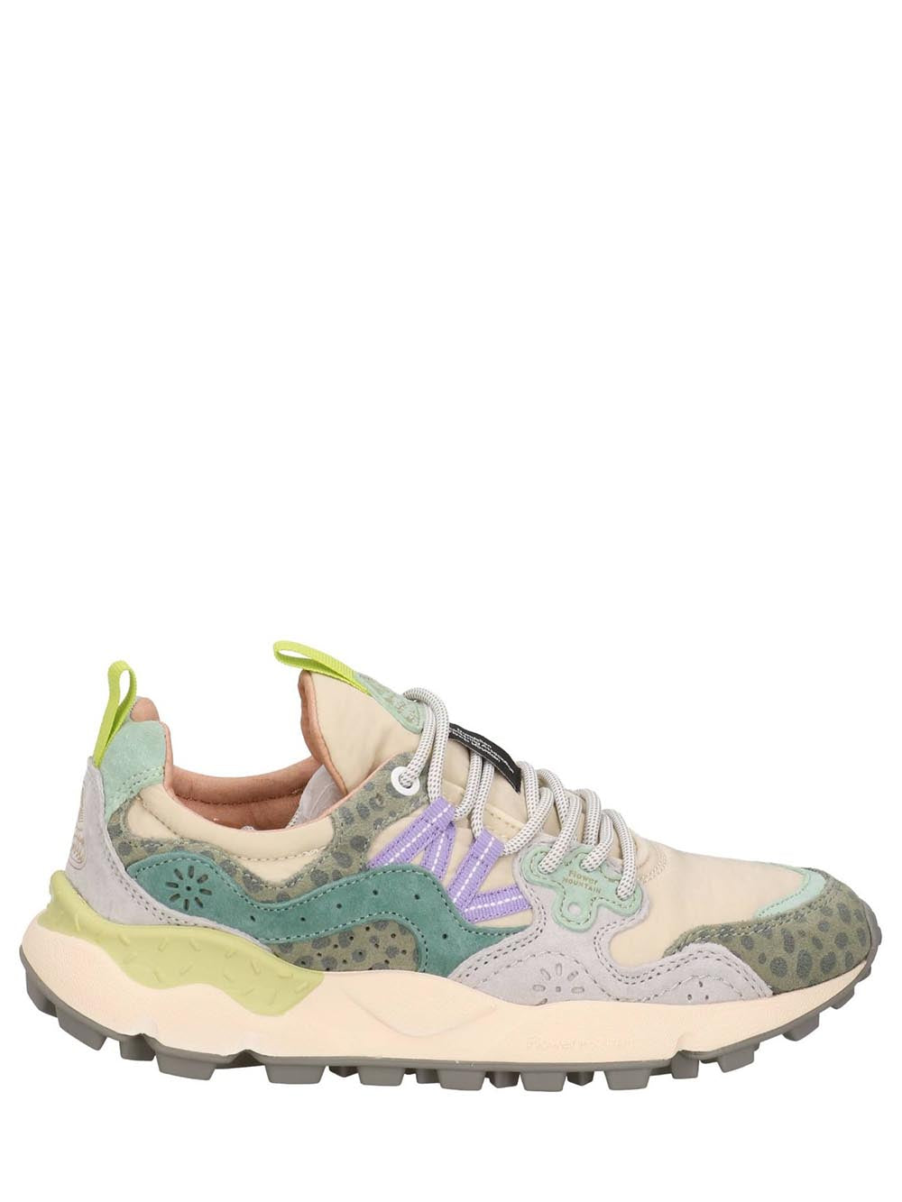 Pastel-Tone Sneakers with Animal Print Accents