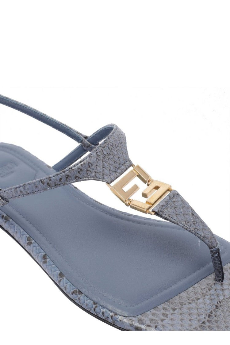 Minimalist Blue Sandals With Elegant Strap Design