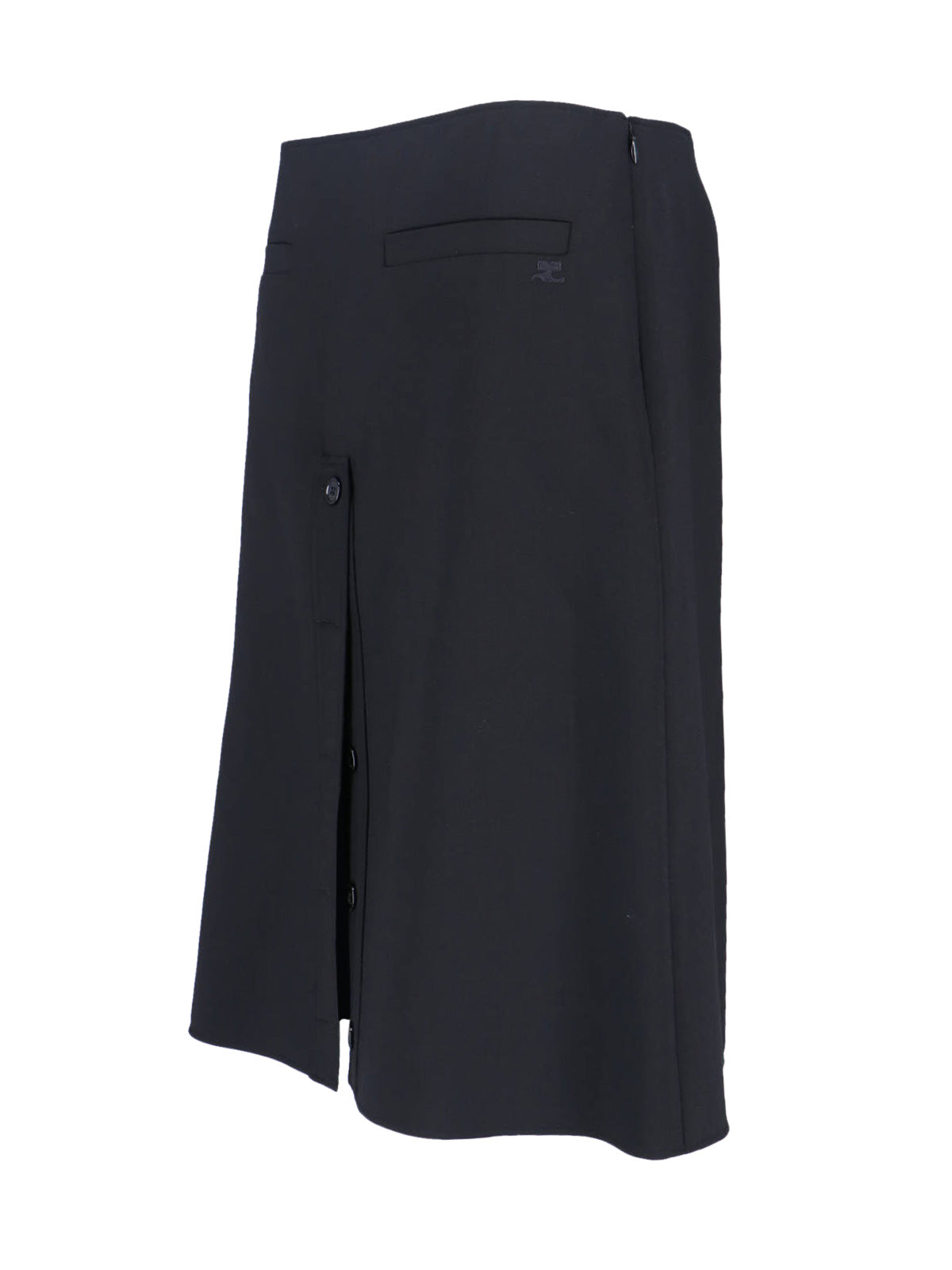 Logo Midi Skirt – Black