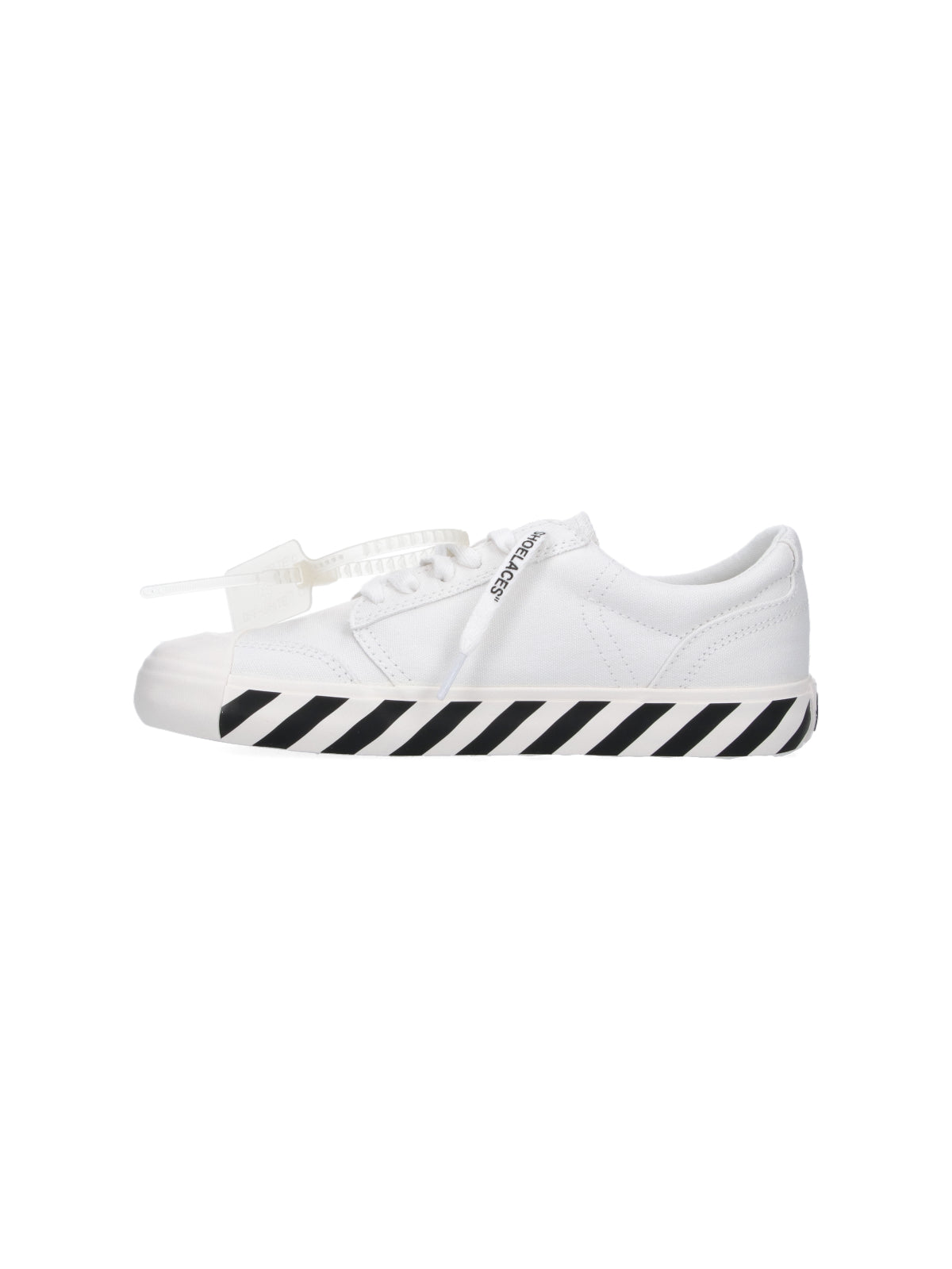 White Black Graphics Leather Sneakers