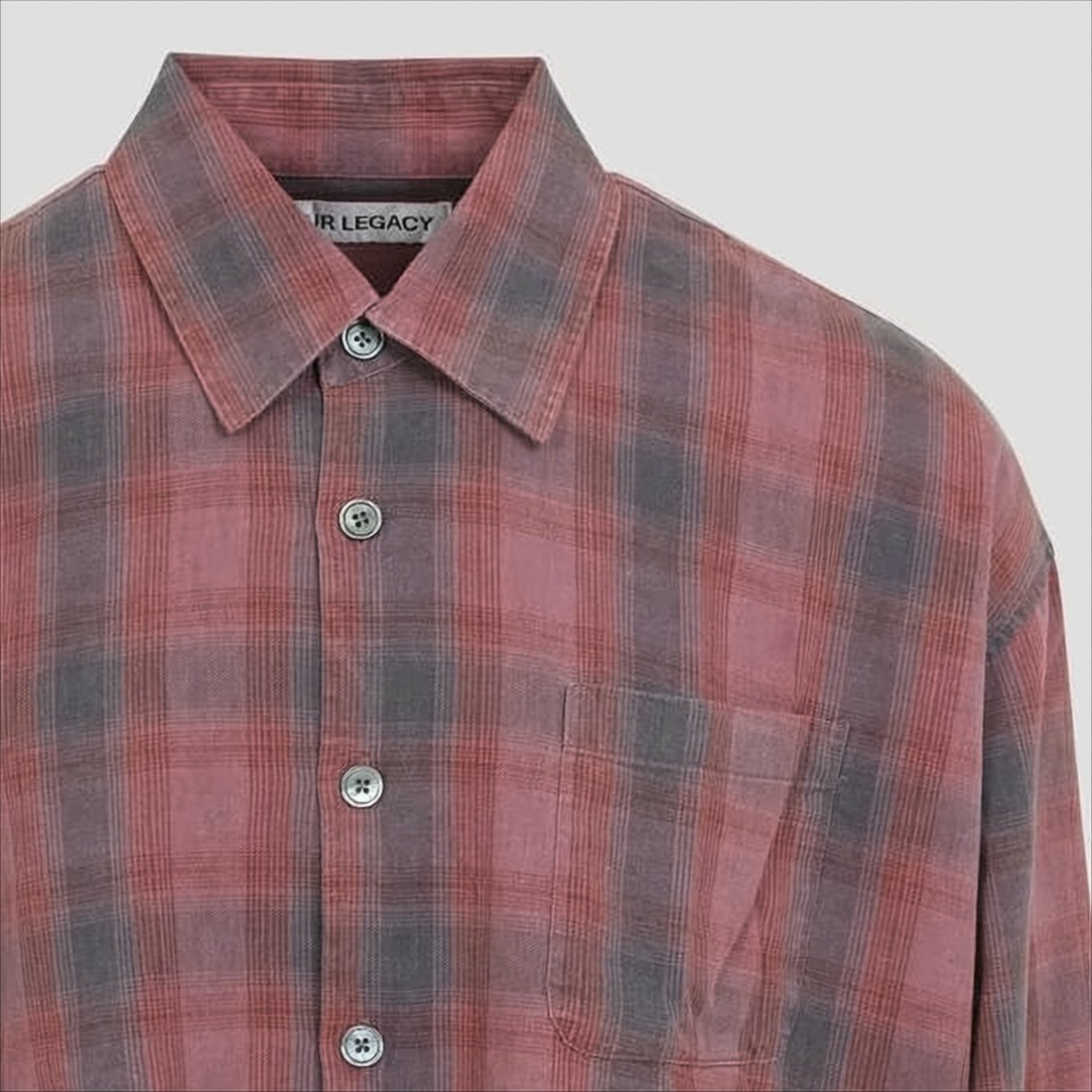 Relaxed Fit Long-Sleeve Plaid Shirt