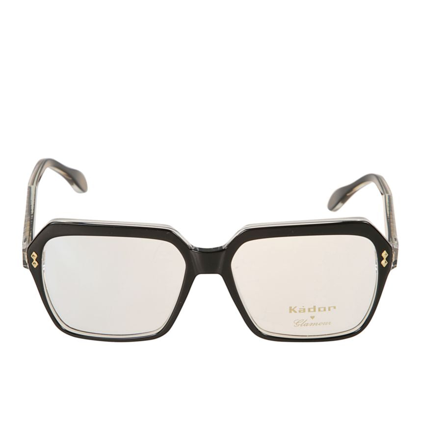 Giada Glamour Oversized Geometric Sunglasses with Textured Gold Temples