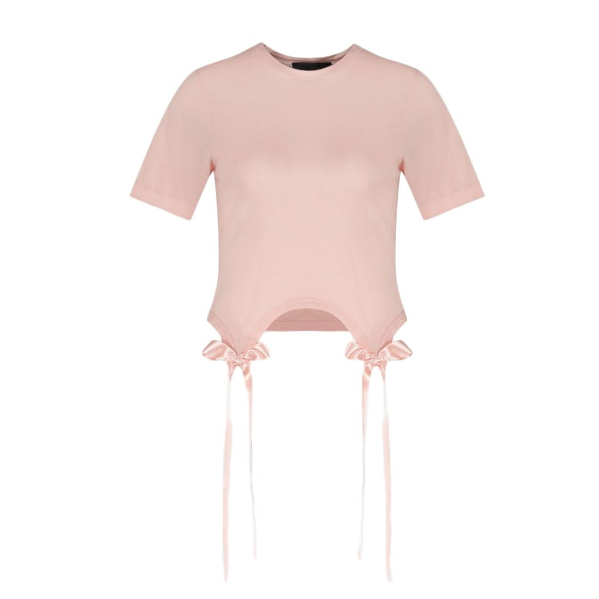 Bow Tails T-Shirt - Cotton - Pale Pink