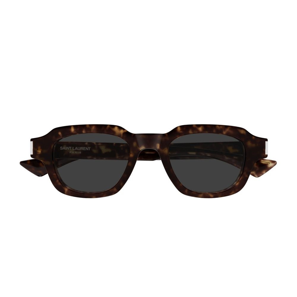 Sl 791 Linea Corner Angle Square Havanna Acetate Sunglasses