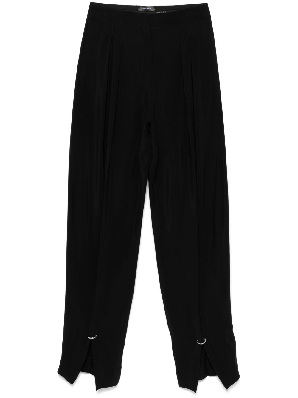 Relaxed Fit Black Trousers