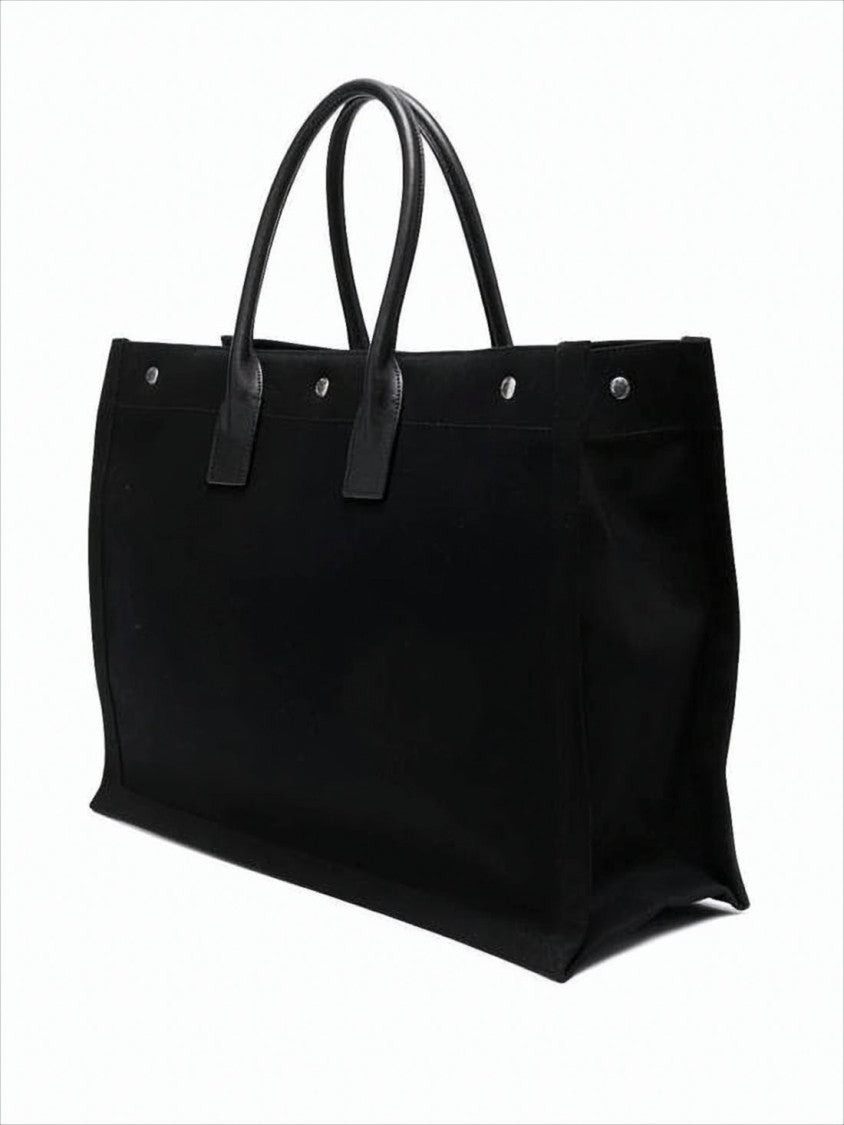 Large Rectangular Tote Bag with Rounded Handles