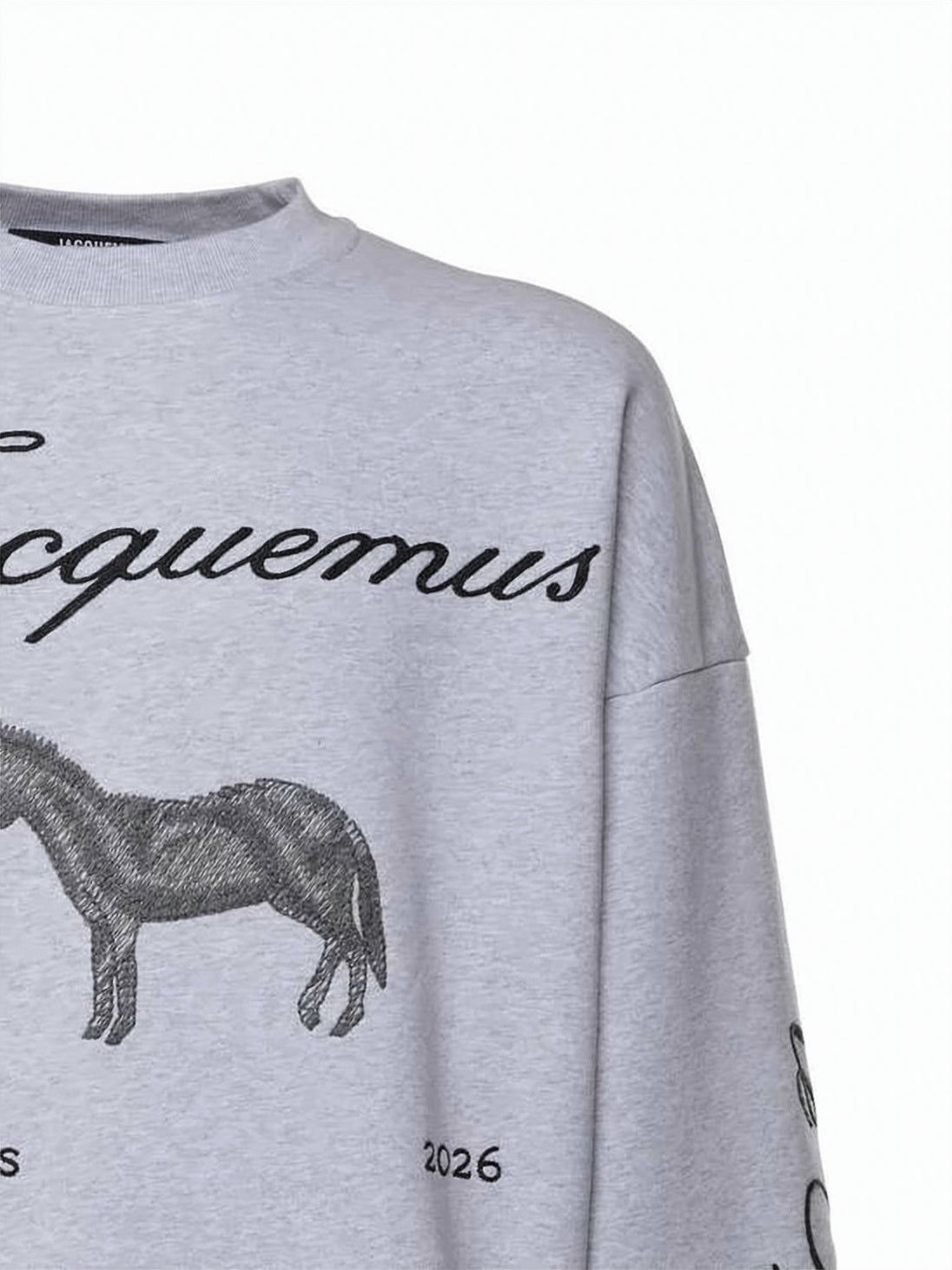 Long-Sleeve Sweatshirt with Graphic Accents