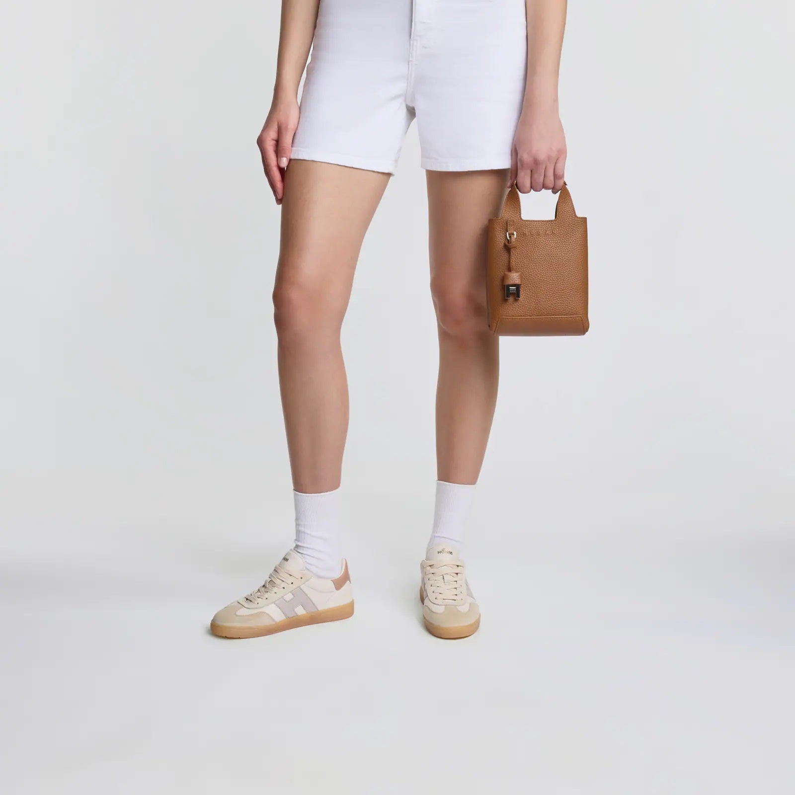 Cool Lace-Up Sneakers in Calfskin and Sheepskin