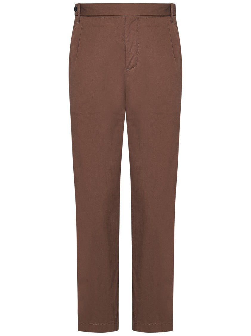 Pleated Brown Trousers