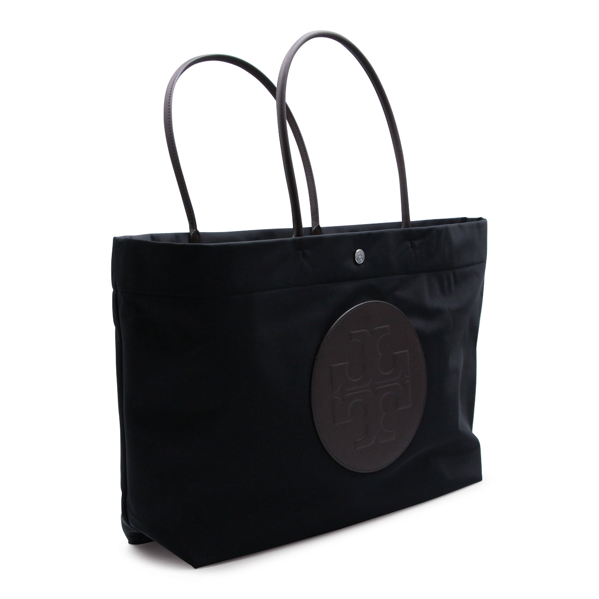 Embossed Logo Black Tote