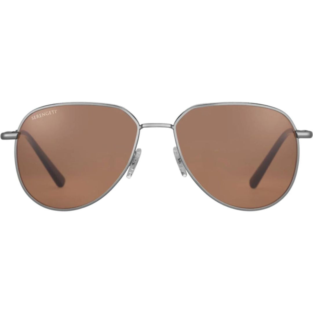 Haywood Aviator Sunglasses with Silver Metal Frame
