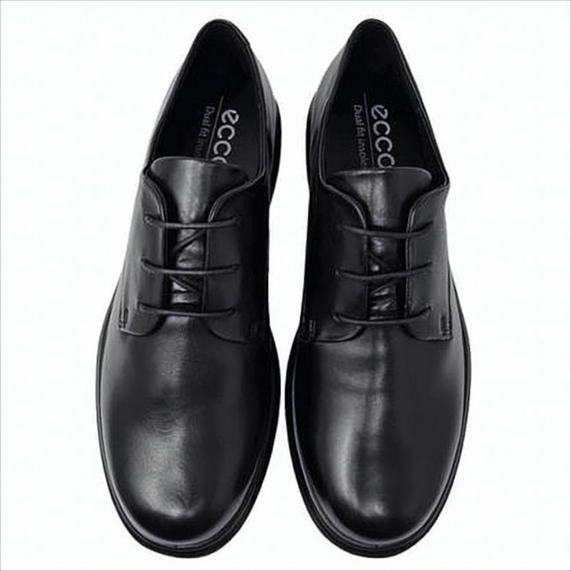 Sleek Black Leather Loafers with Minimalist Design
