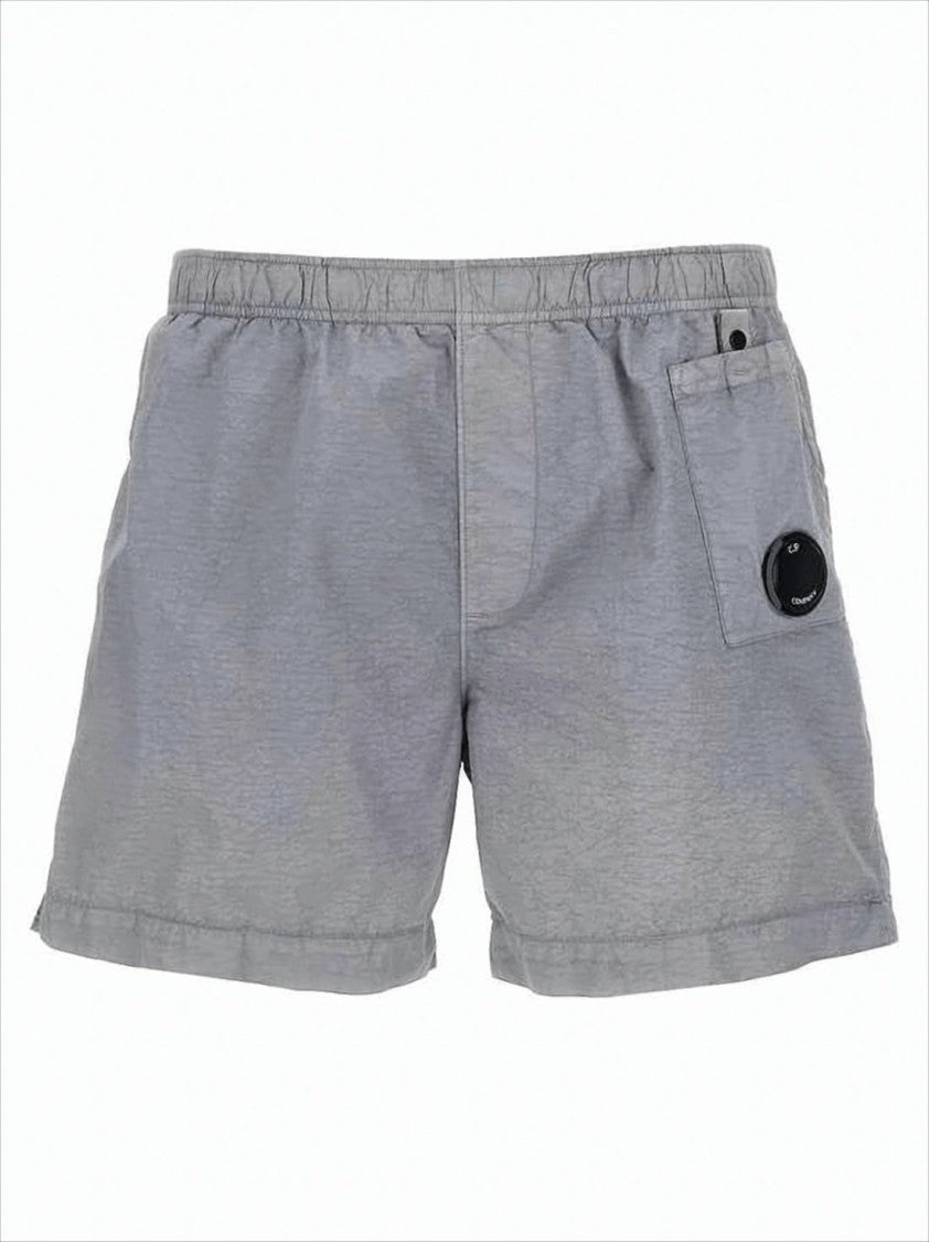 Relaxed-Fit Swim Shorts with Textured Fabric