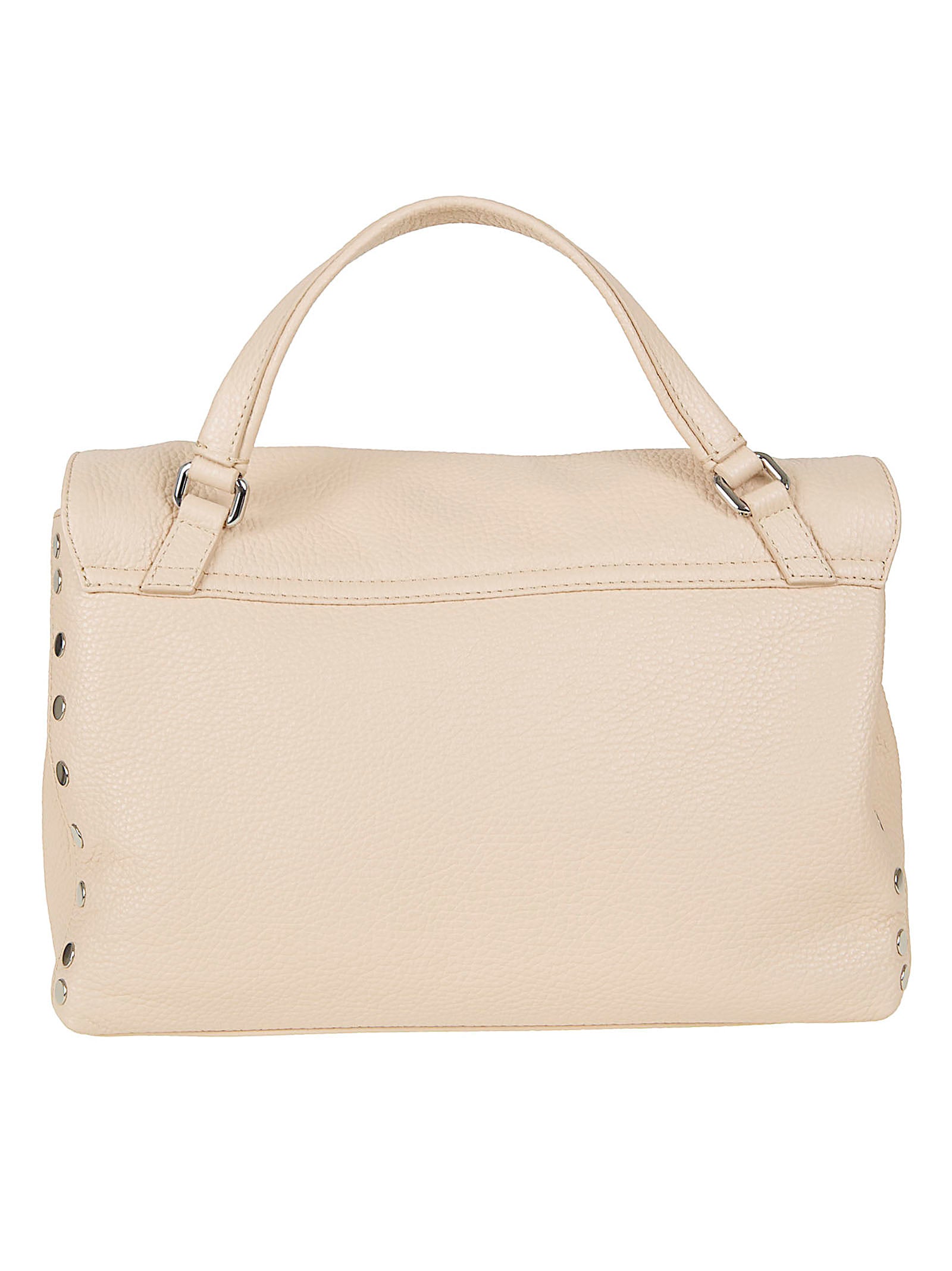Brown Handbag With Double Clasp