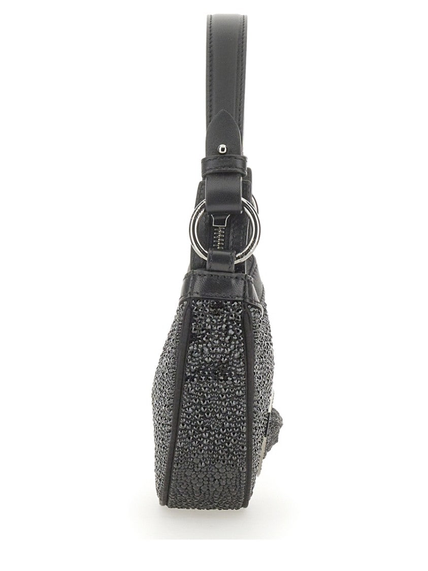 Mini Hobo Bag With Crystals