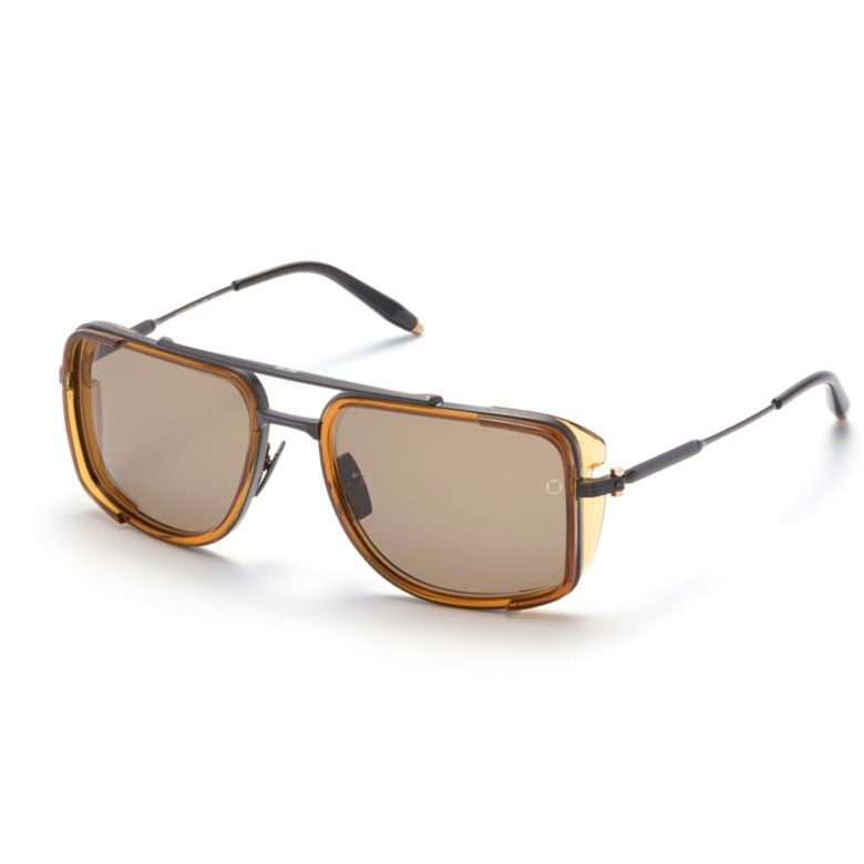 Stargazer Geometric Square Frame Sunglasses with Double Bridge Design