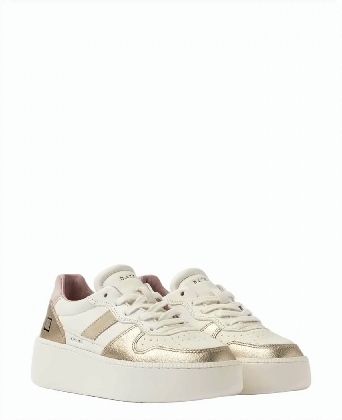 Court Platform Metallic Detail Sneakers