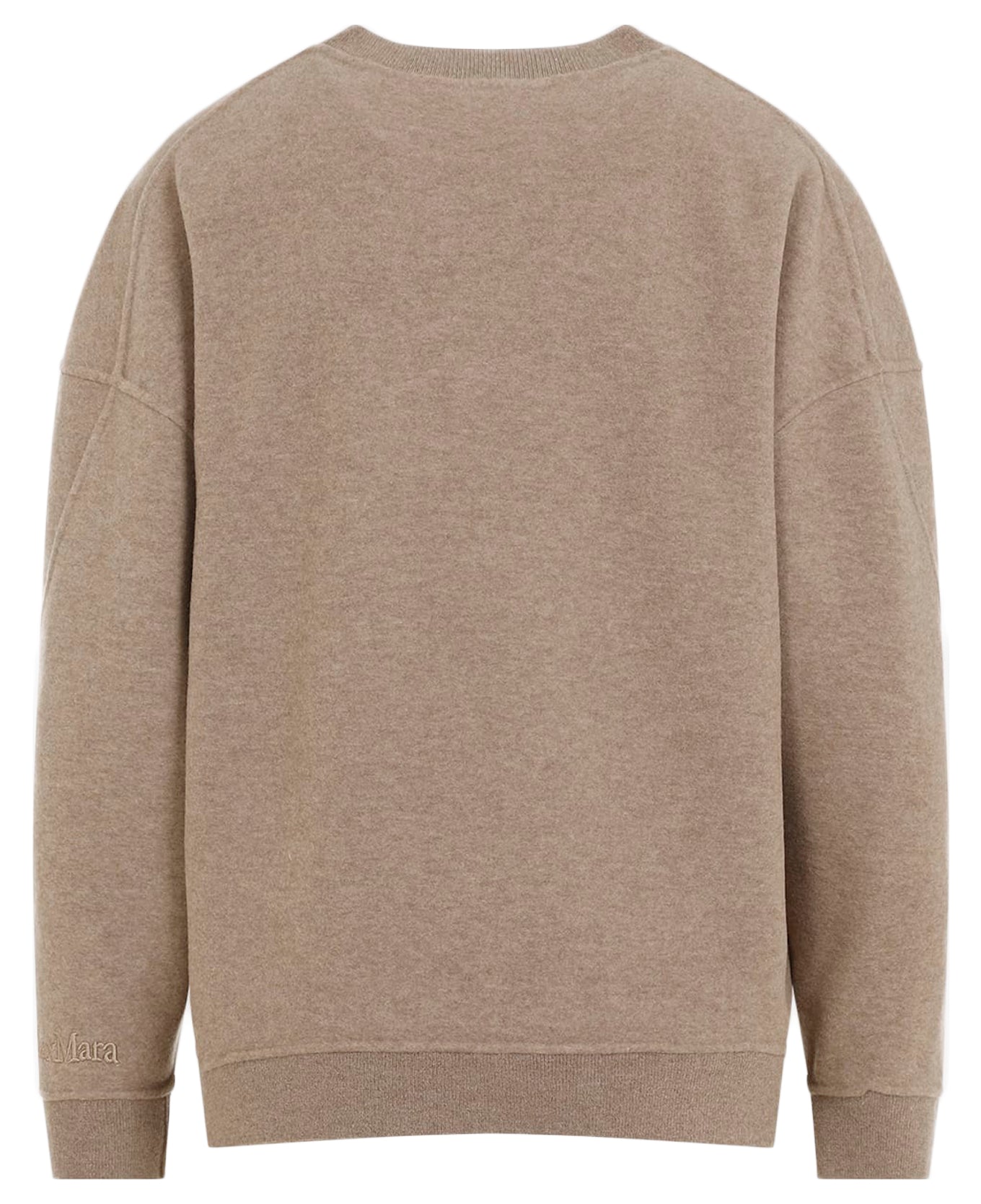 Long-Sleeved Crew Neck Sweater in Wool Blend