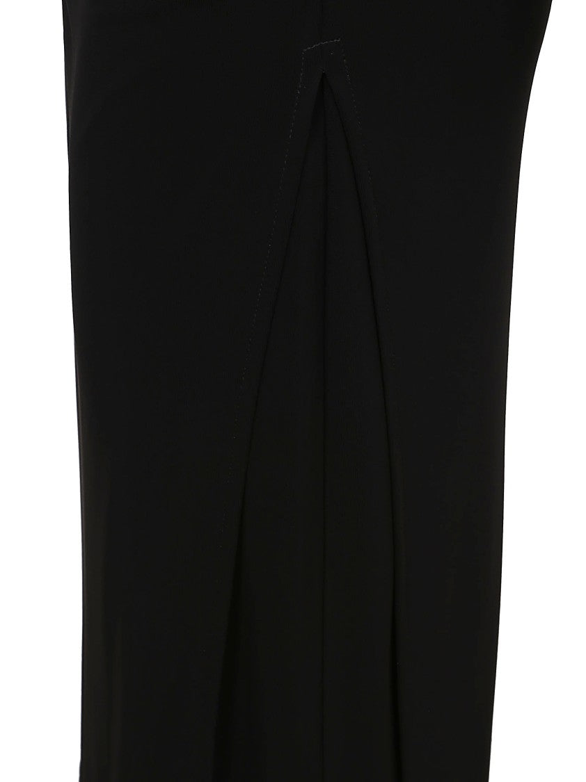 Halter Neck Ruffle-Detail Dress With Fitted Silhouette