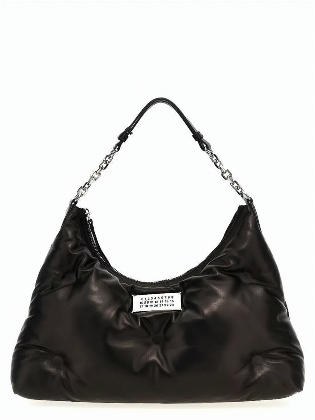 Contemporary Napa Leather Shoulder Bag