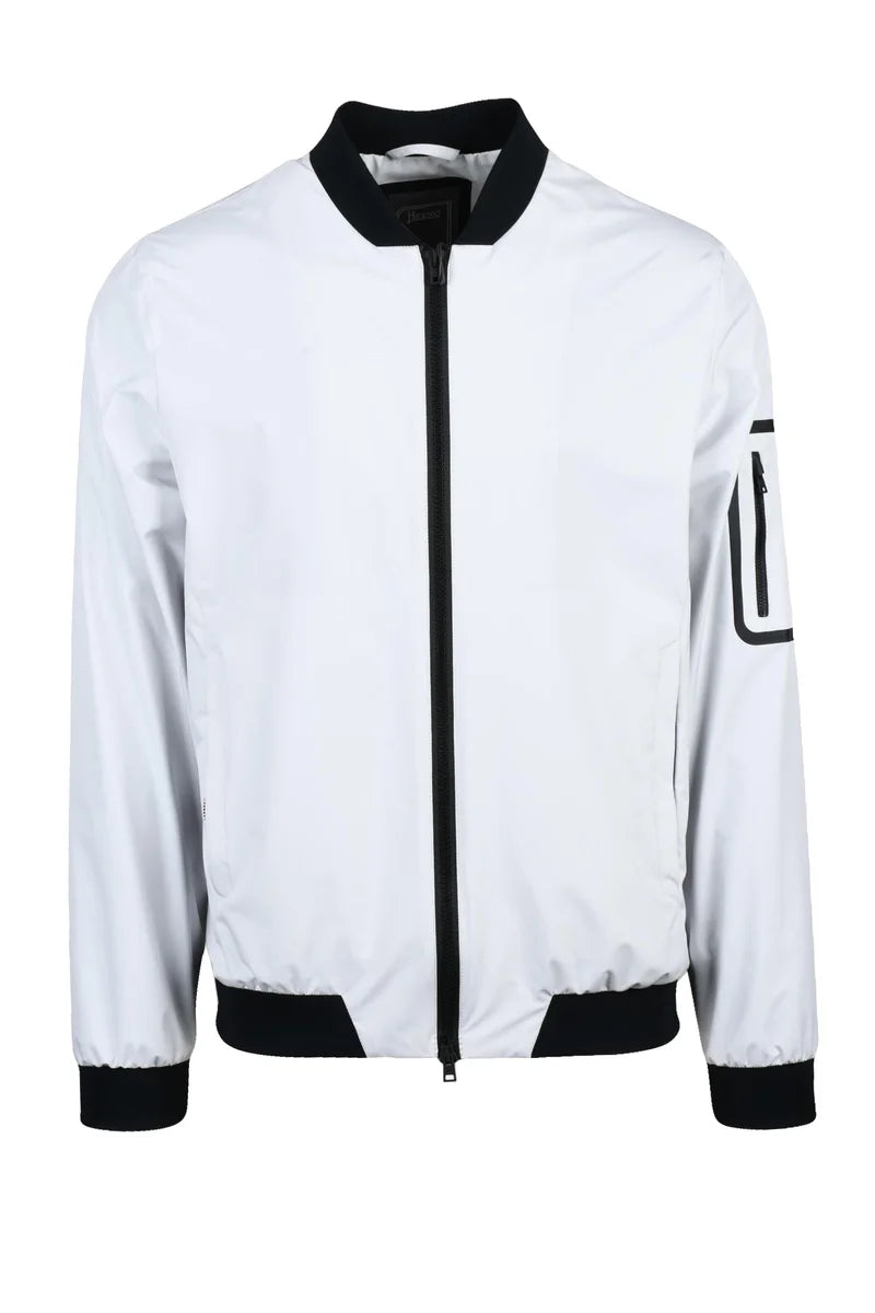 Men's Windbreaker Jacket - Light Grey