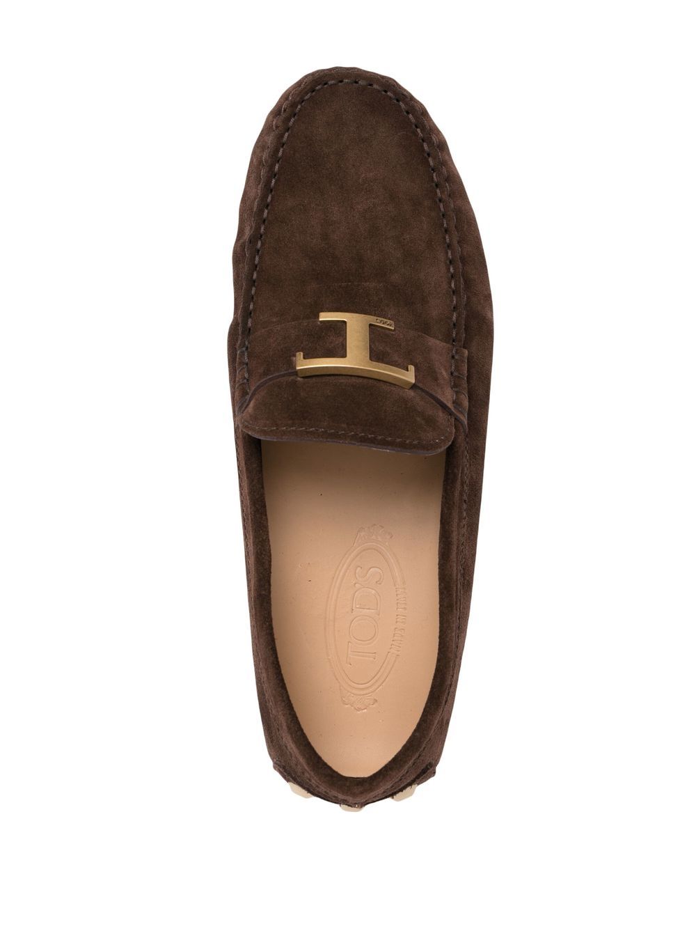 Brown Calf Suede Loafers