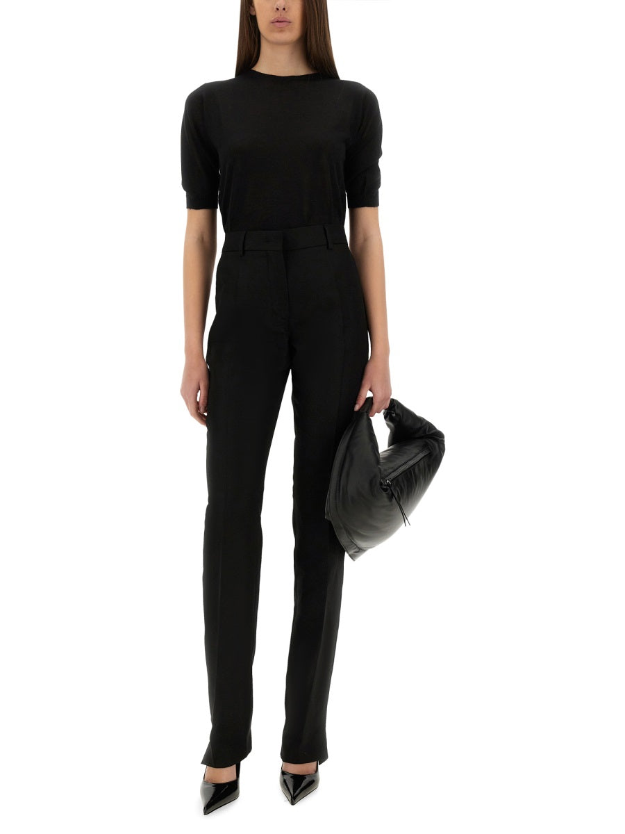 Straight-Fit Tailored Pants With Minimalist Design