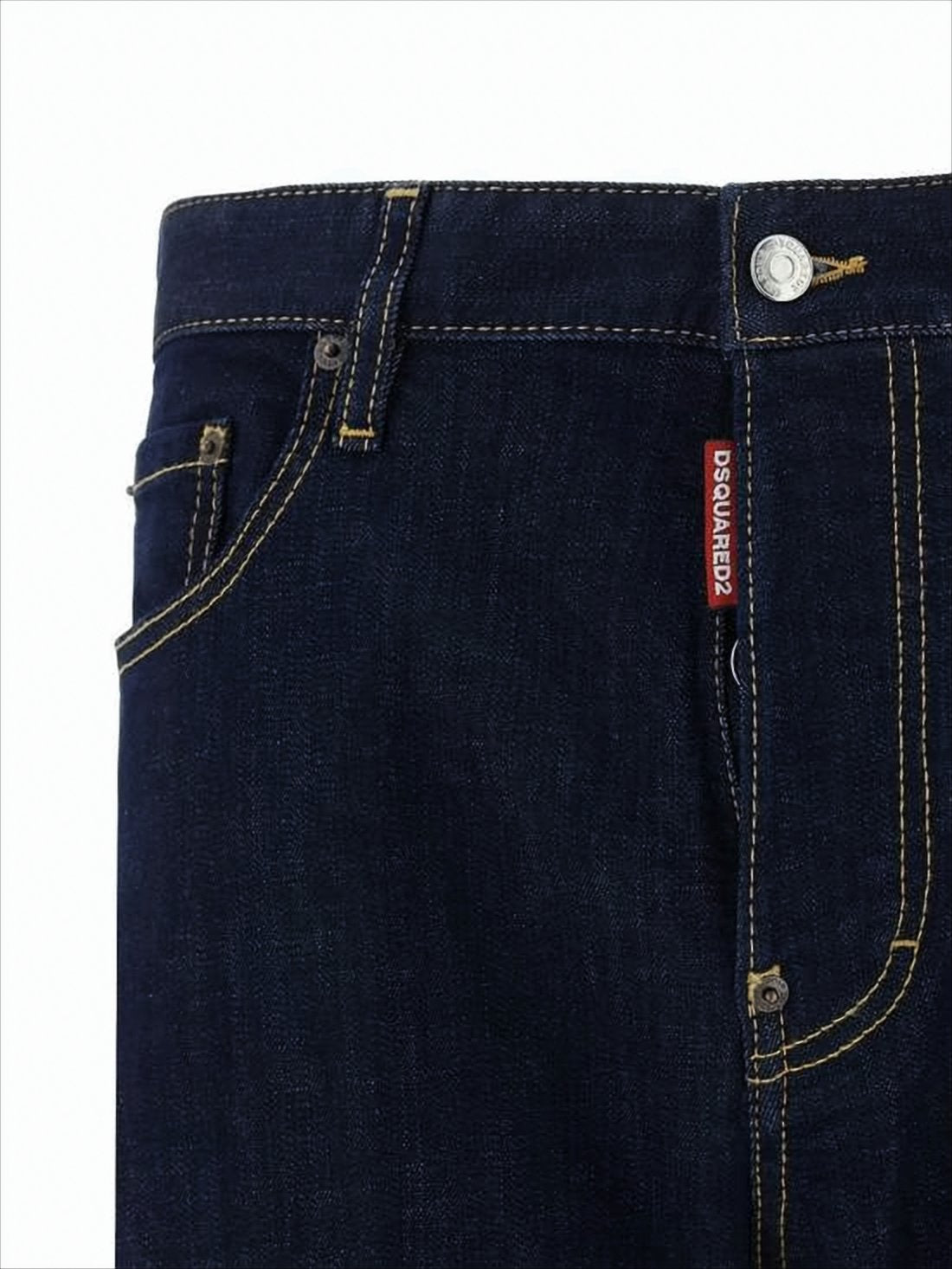 Straight-Leg Denim Pants