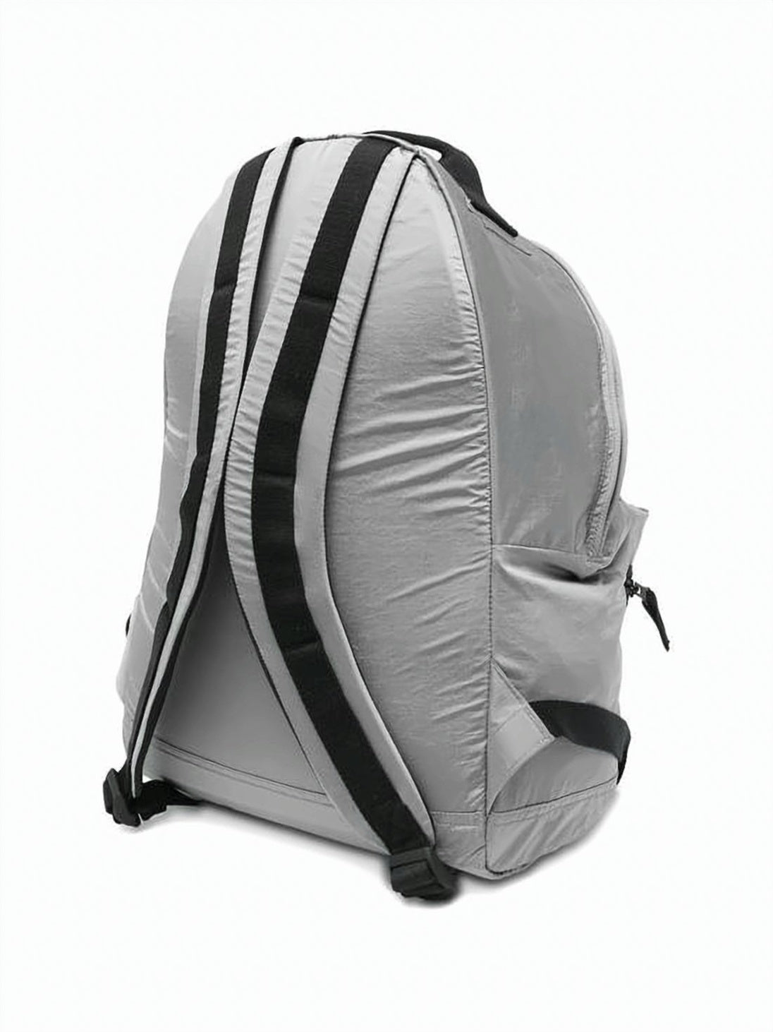 Smooth Polyamide Silver Backpack