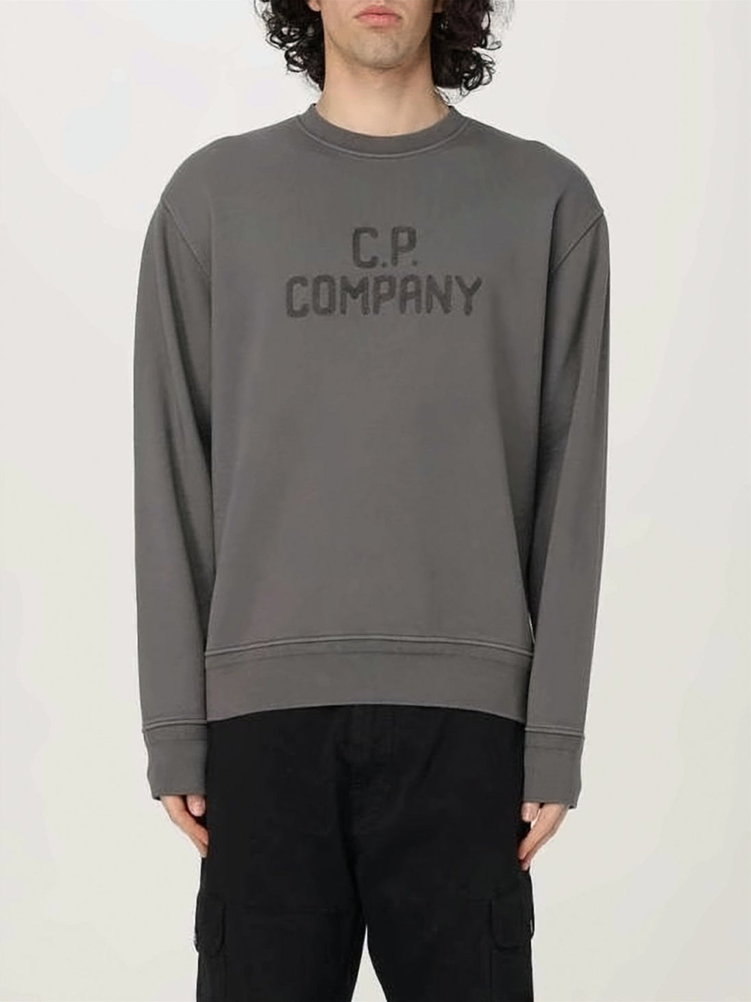 Relaxed-fit Grey Long Sleeve Sweatshirt