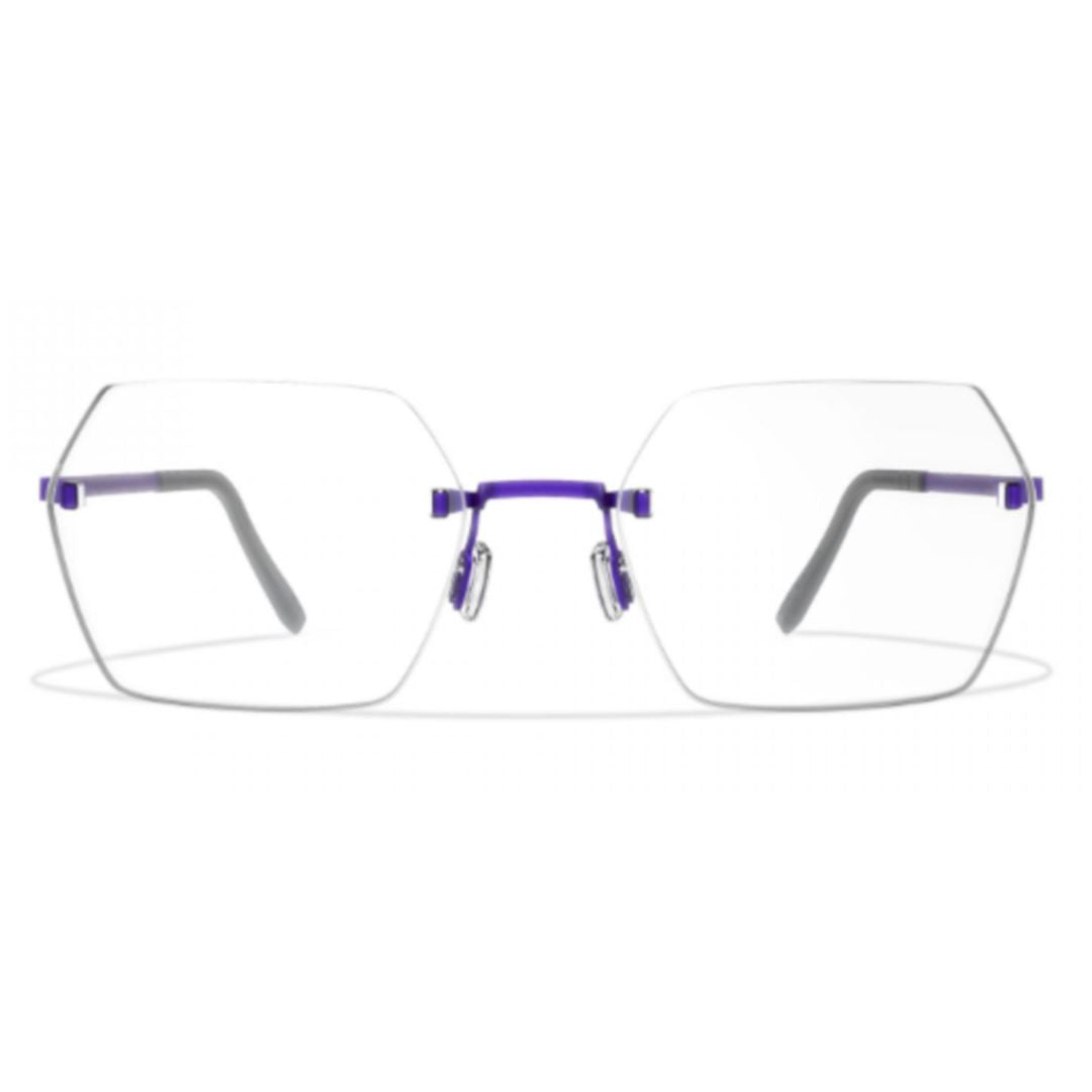 Bf941 Aero A-N Rimless Geometric Eyeglasses with Purple Accents