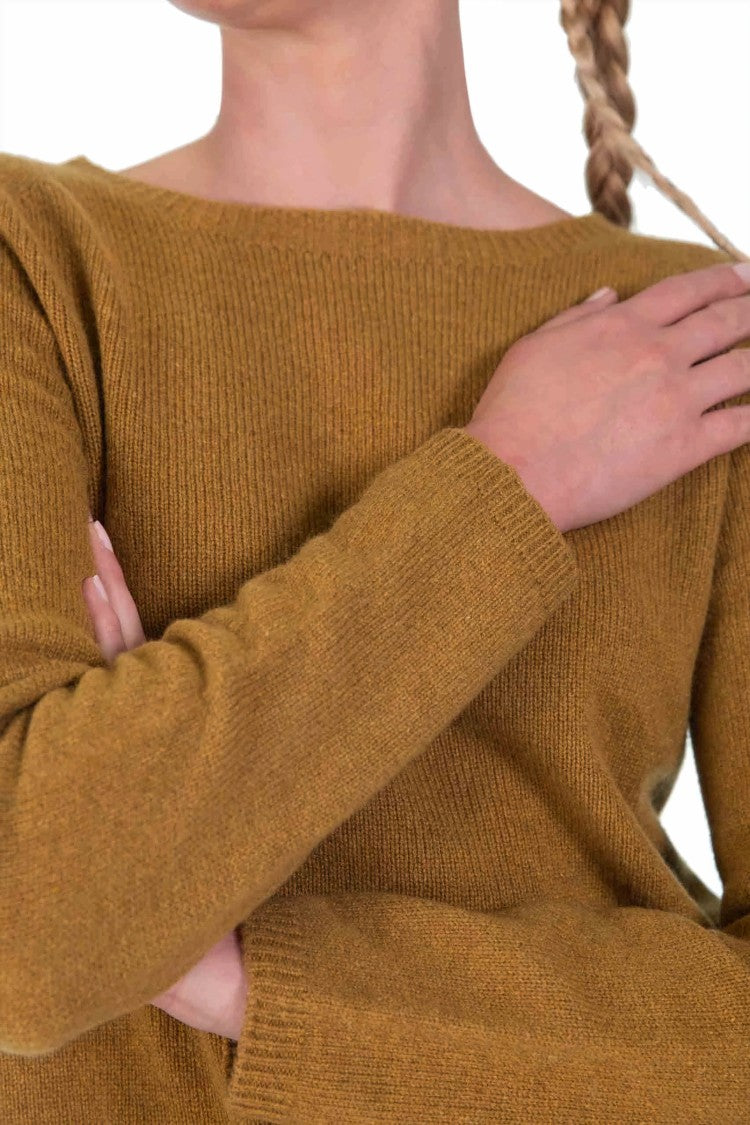 Fine Ribbed Cashmere Blend Sweater