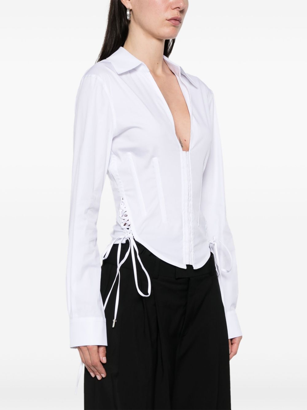 Plunging V-Neck Top