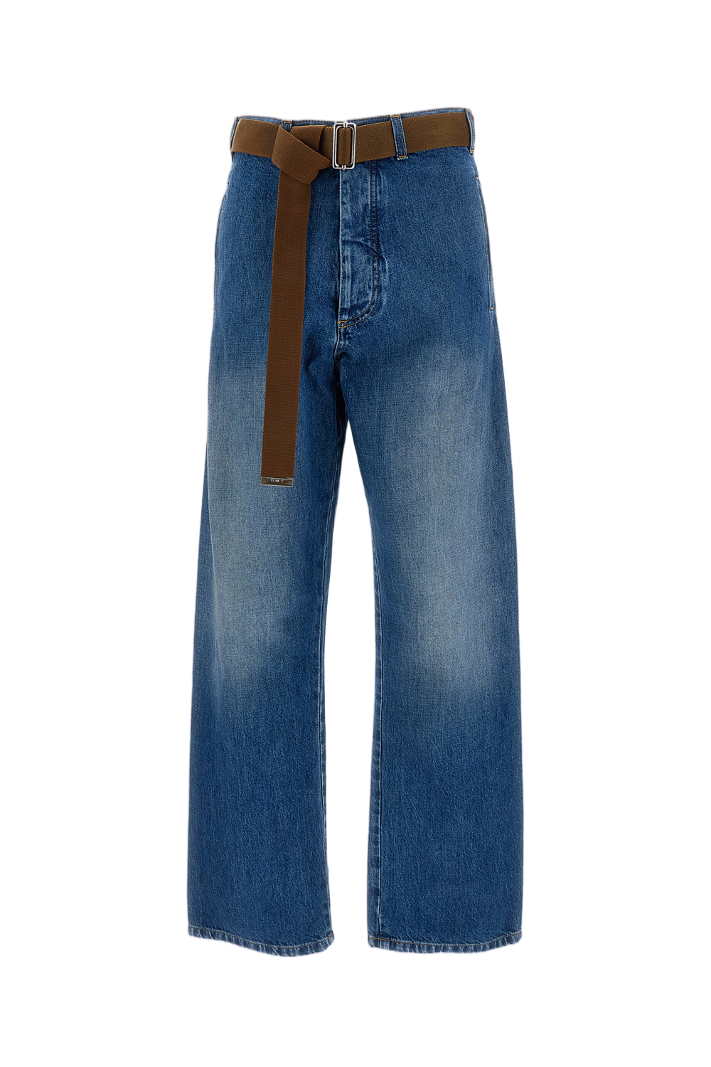 High-Waisted Straight-Leg Jeans