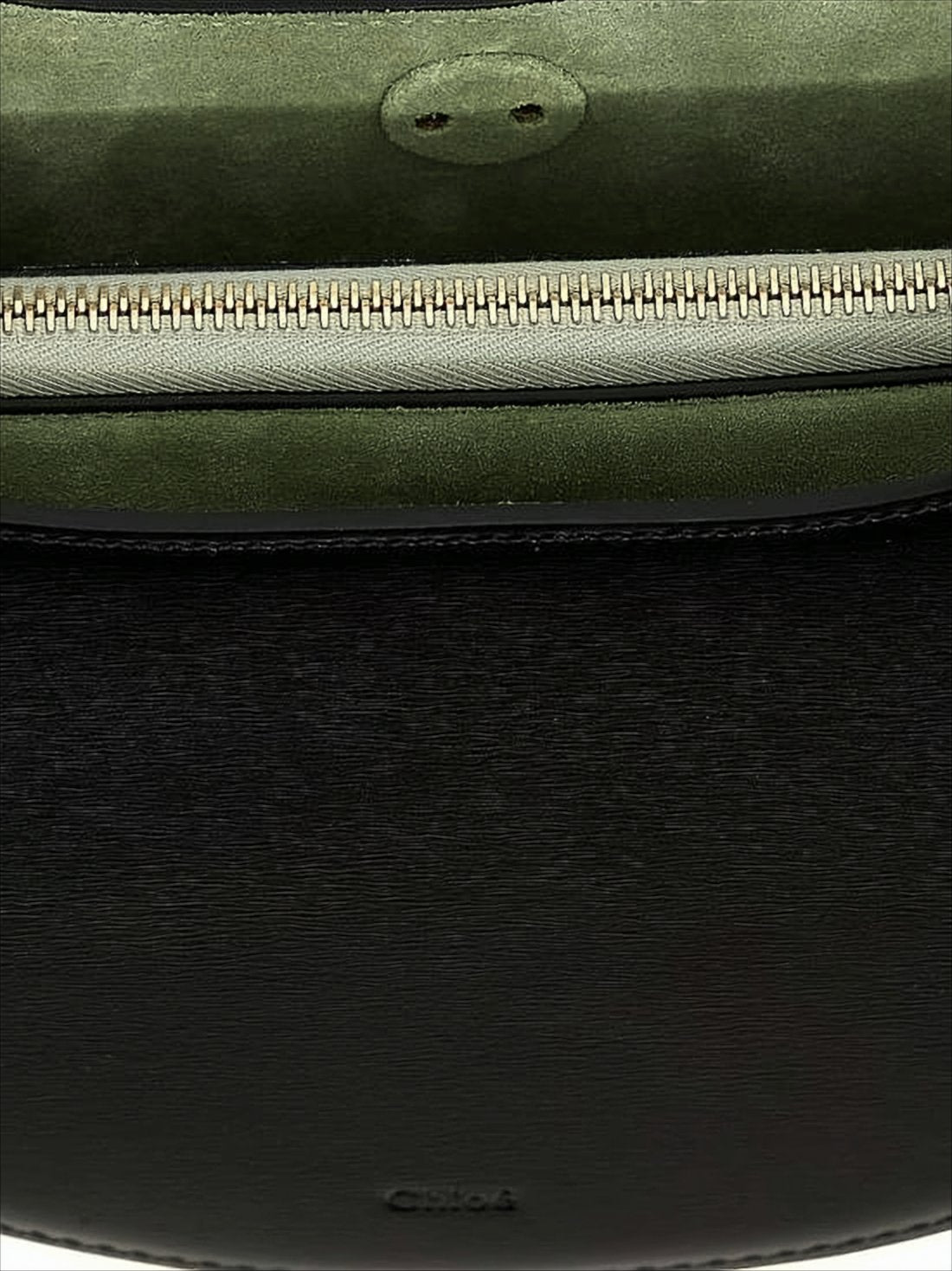 Crescent-Shaped Calf Leather Tote