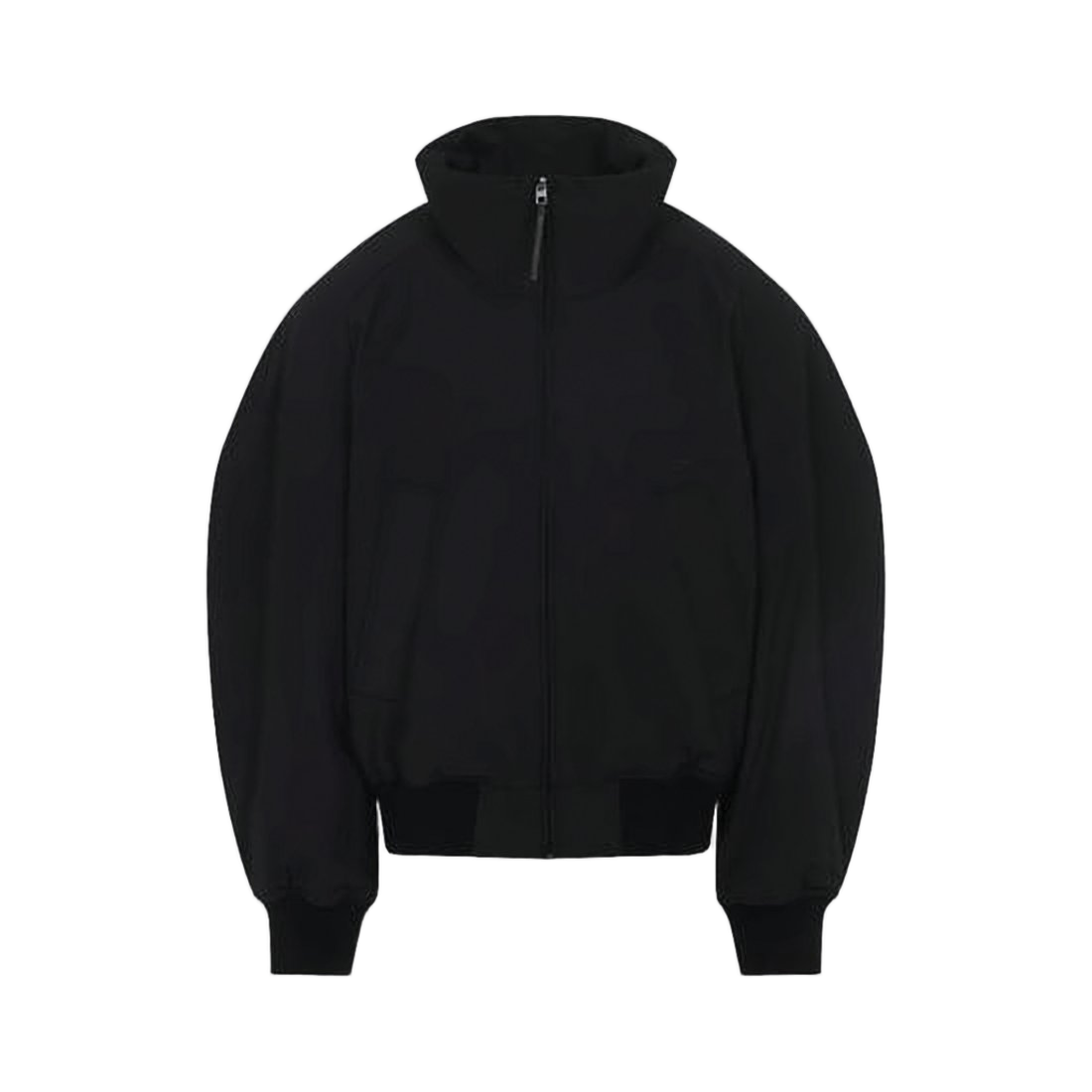Zip-Up Knit with High Collar
