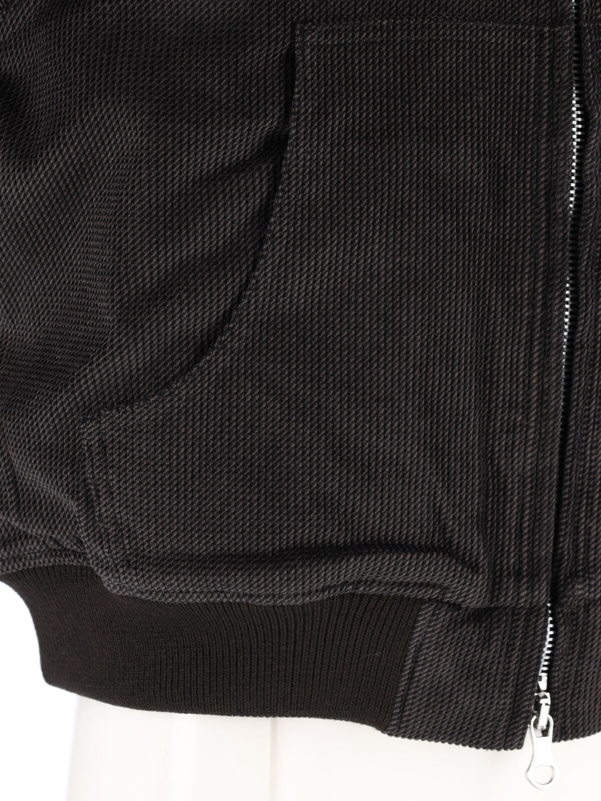 Brown Cropped Textured Corduroy Jacket