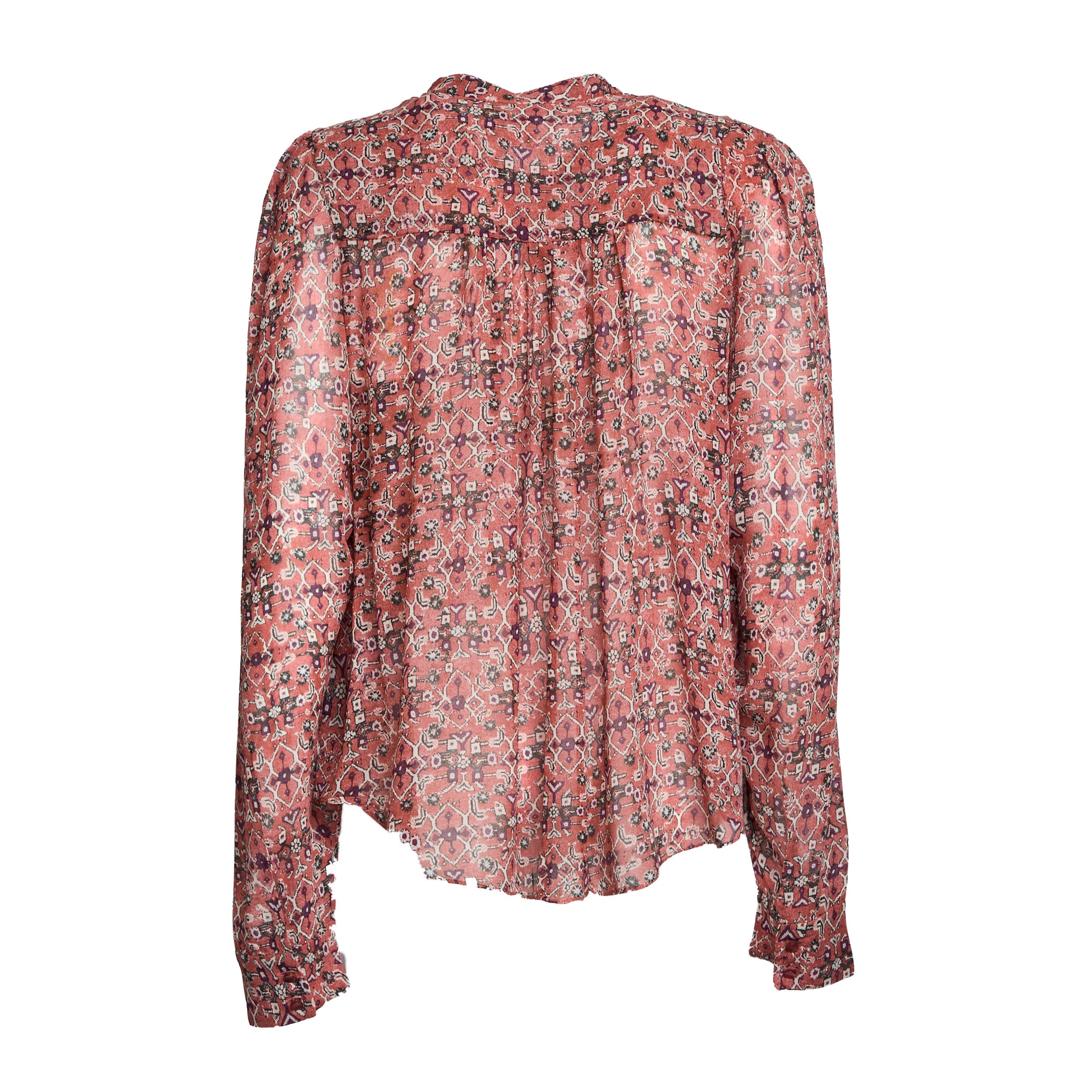 Noeline Blouse In Printed Crêpe
