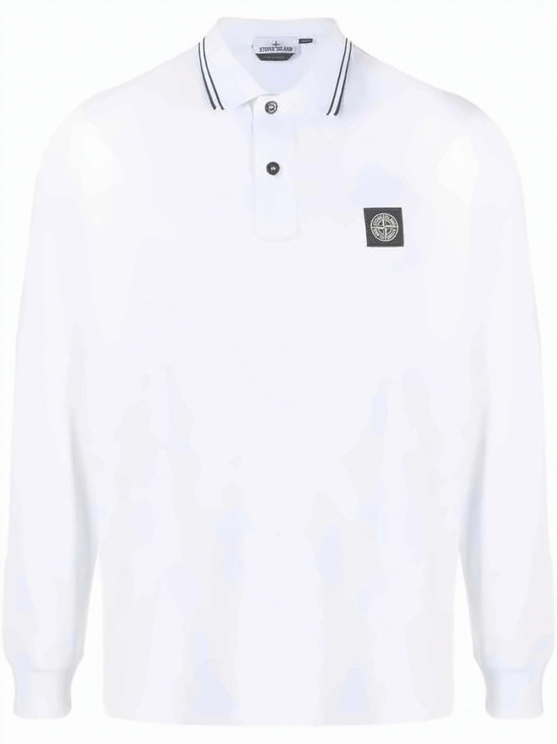 Long-Sleeve Polo Shirt with Classic Collar