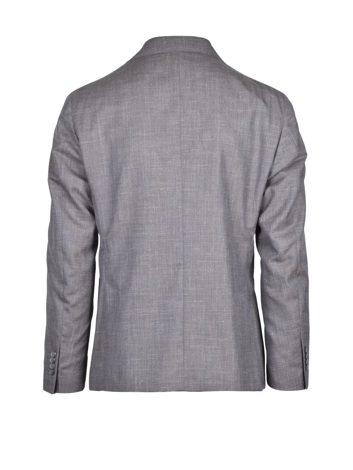 Wool Silk Linen Jacket - Grey