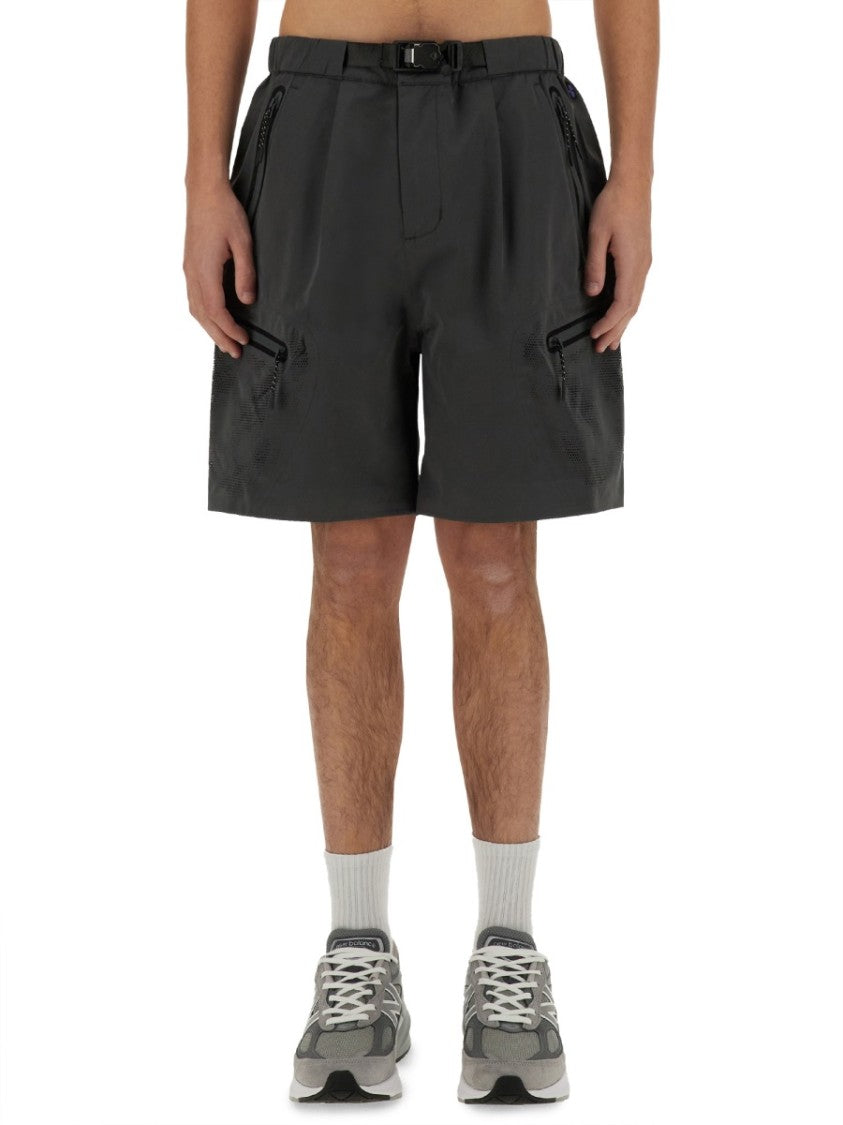 Shorts With Laser-Cut Design