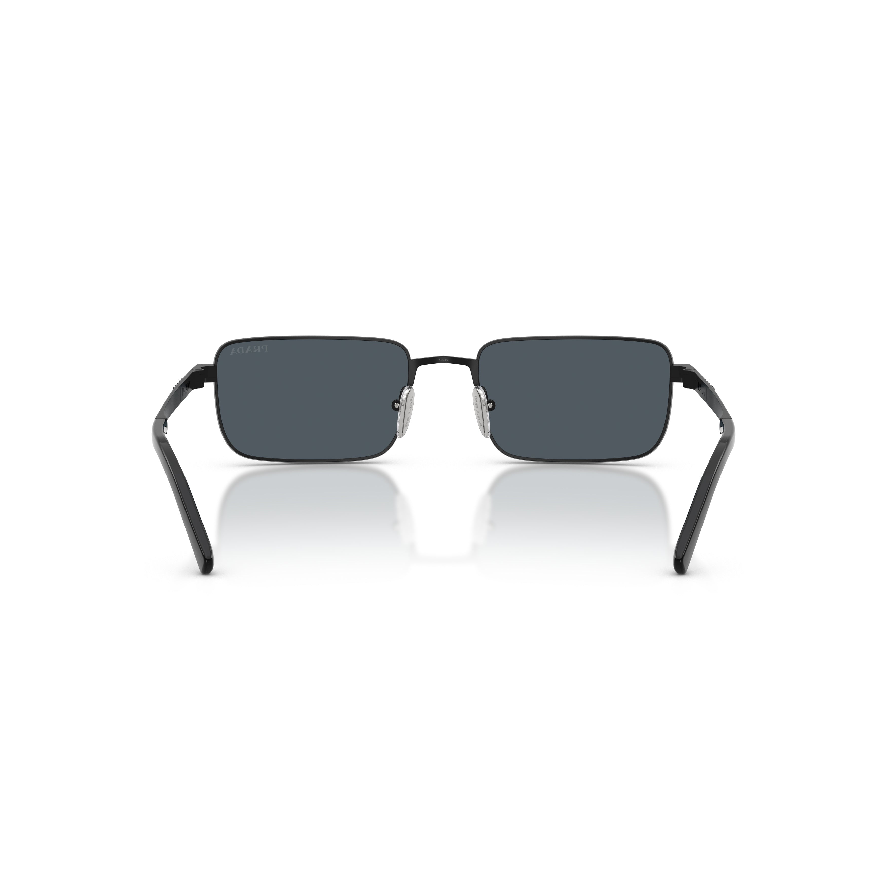 Rectangular Frame Sunglasses with Dark Lenses