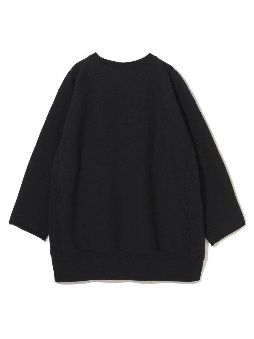 Oversized Black T-Shirt With Logo Patches