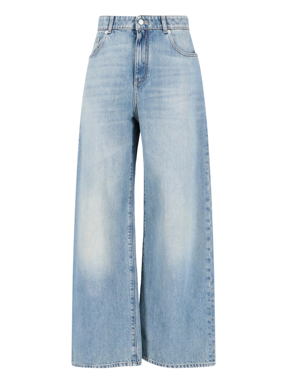 Wide-Leg Jeans – Light Blue