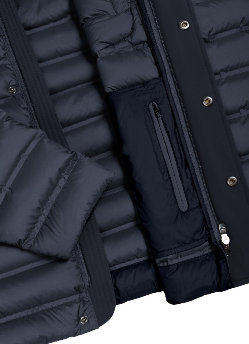 Water-Repellent Down Jacket With Detachable Hood