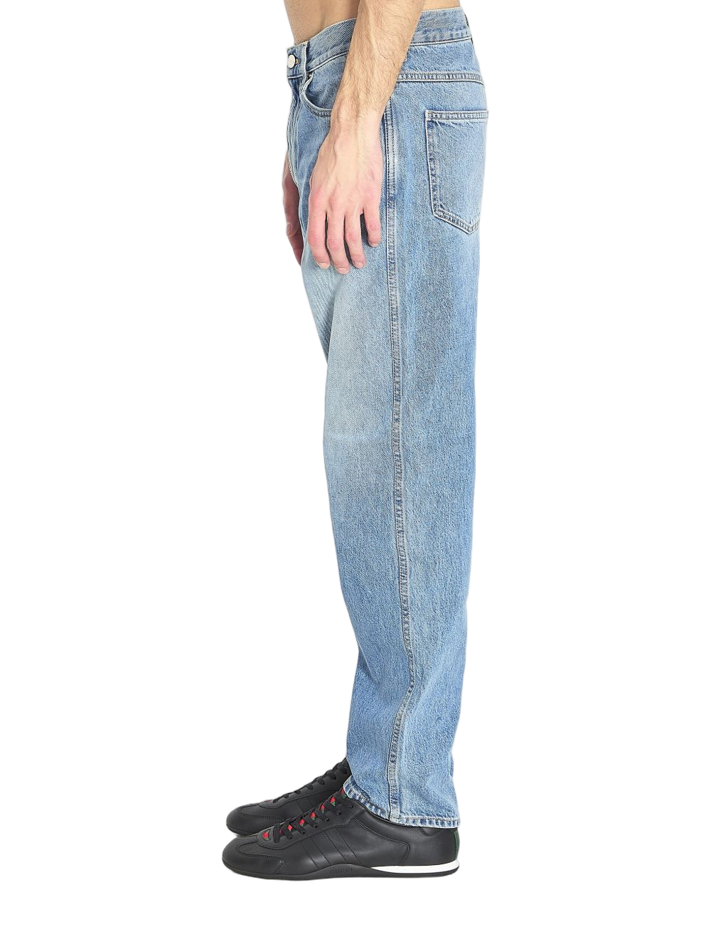Relaxed Fit Light Blue Denim Trousers