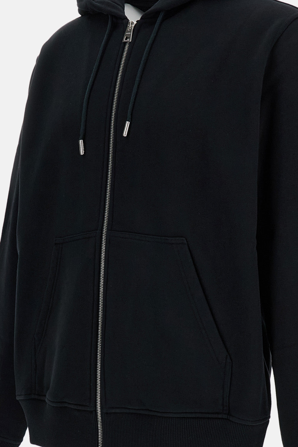 Photographic Negative Print Zipped Hoodie